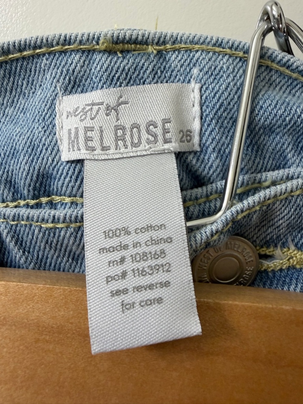 NWT Tilly’s West of MELROSE Studded Wide Leg Jeans - Picture 7 of 7